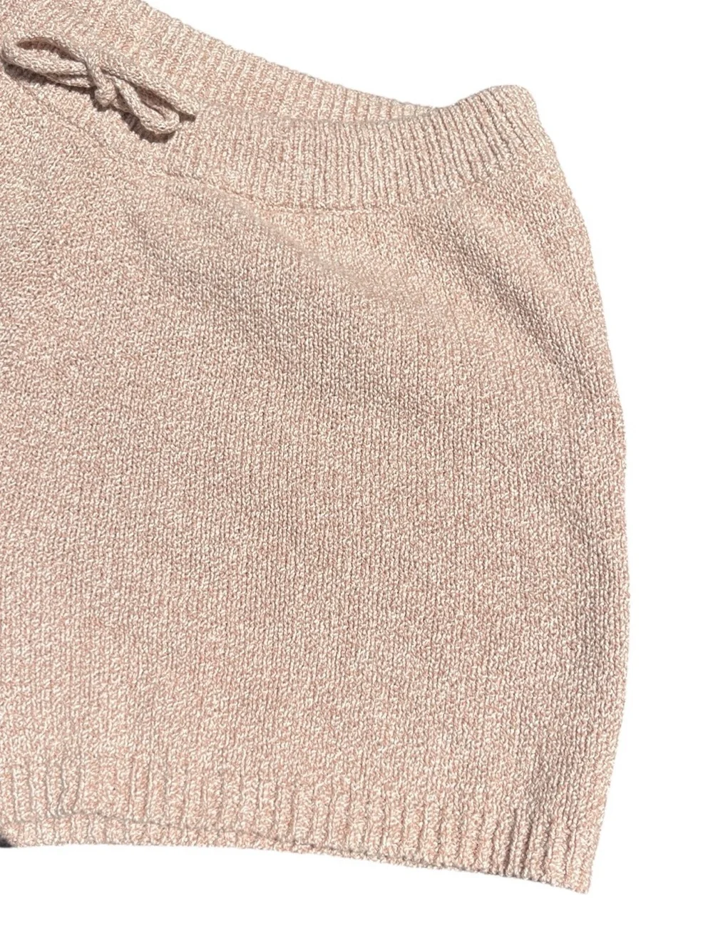 Rylee + Cru Women's Knit Shorts - Heathered Rose Loungewear Sz M